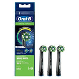 Oral B Electric Tooth Brush Heads CROSSACTION (Black Edition)