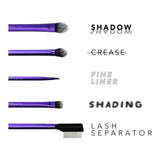 Real Techniques Enhanced Eye Set 5pc Brush Set with Brush Cup