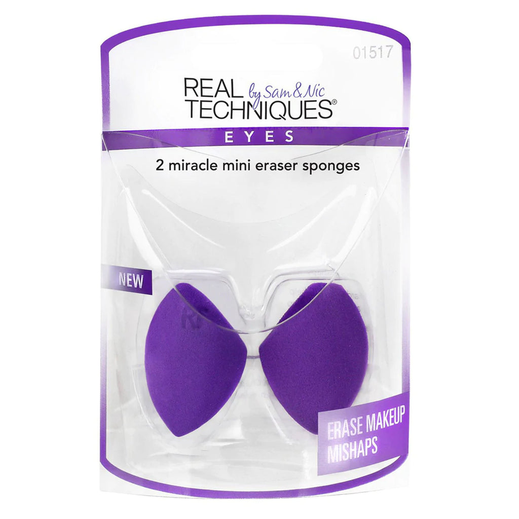 Real Techniques Miracle Mini Makeup Eraser Sponges - Pack of 2
