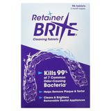 Retainer Brite Cleaning Tablets for Retainers- 96 Tablets - 3 Month Supply