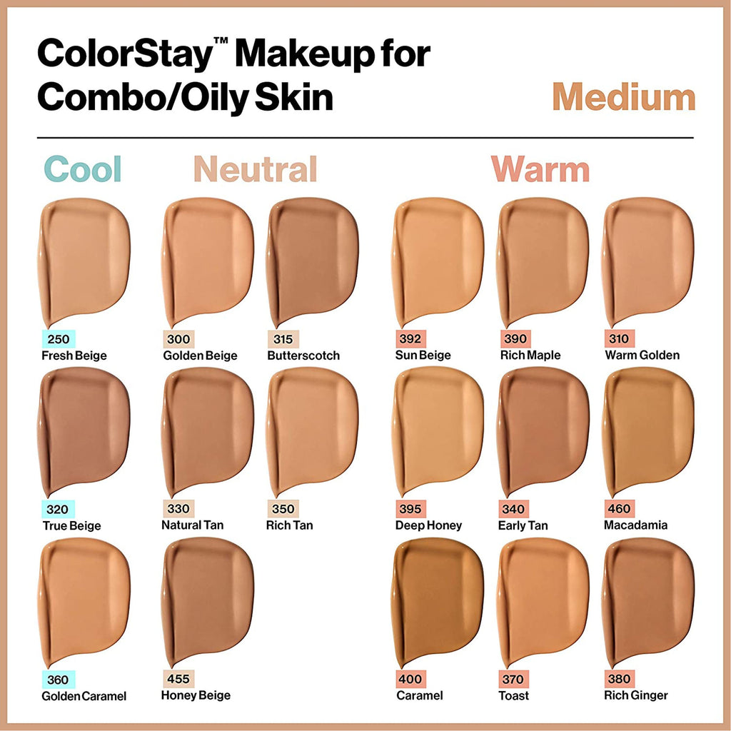 Revlon ColorStay 24 Hours Makeup Foundation with Pump 30ml (VARIOUS SHADES)