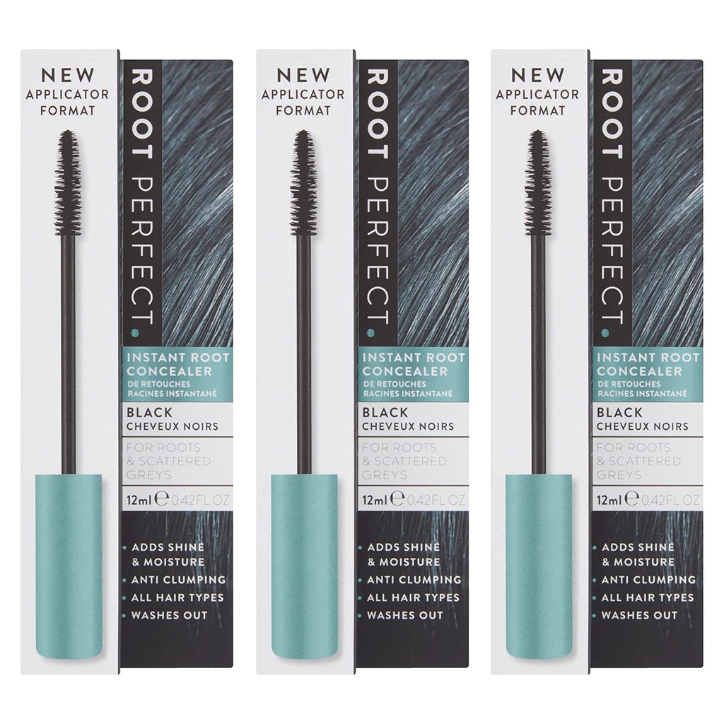 3 PACK - Root Perfect Instant Root Concealer - BLACK