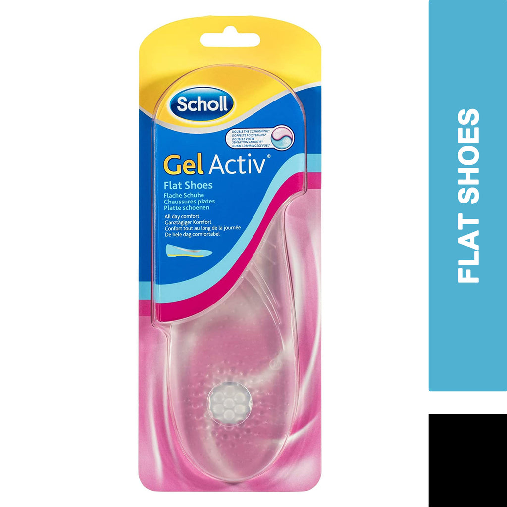 Scholl Gel Activ FLAT Shoes All Day Comfort Insoles