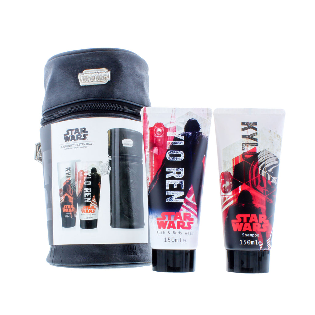 Star Wars Kylo Ren Toiletry Bag Gift Set with Bath/Body Wash & Shampoo