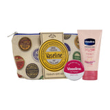 Vaseline Lip Therapy Beauty Bag Gift Set with Rosy Lips Balm & Hand Cream