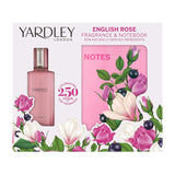 Yardley London English Rose Eau de Toilette Fragrance & Notebook Gift Set
