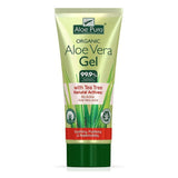 Aloe Pura Organic Aloe Vera Gel with Antiseptic Tea Tree Oil 200ml (3 PACK)
