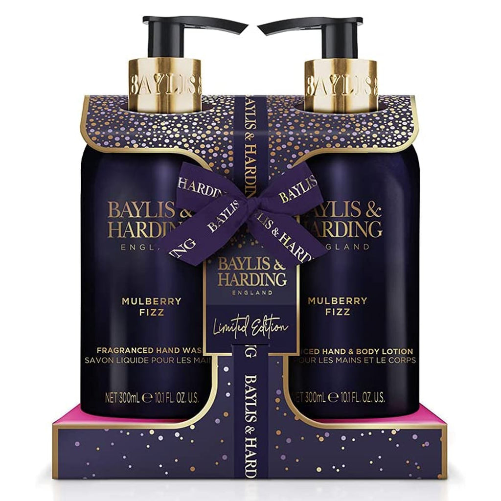 Baylis & Harding Mulberry Fizz Luxury Hand Wash & Hand Lotion Care Gift Set