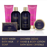 Baylis & Harding Mulberry Fizz Ultimate Bathing 6pc Body Wash Lotion Gift Set