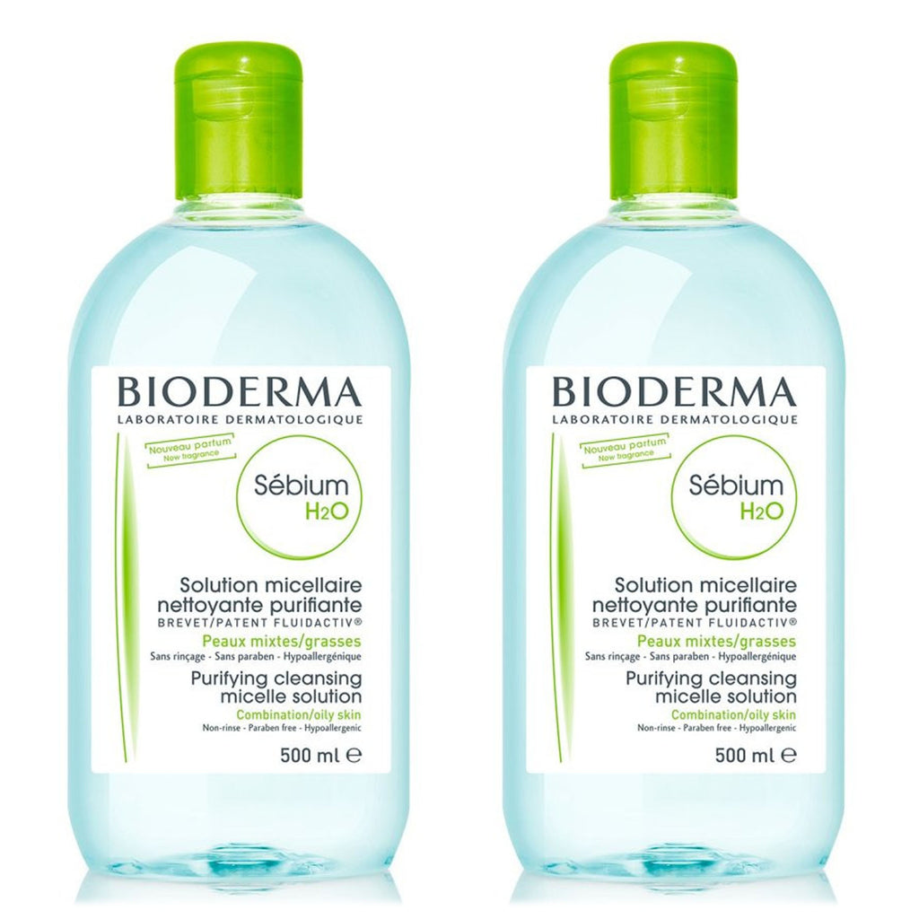 Bioderma Sebium H2O Make Up Removing Micellar Water Oily/Comb Skin (Multiple Packs)