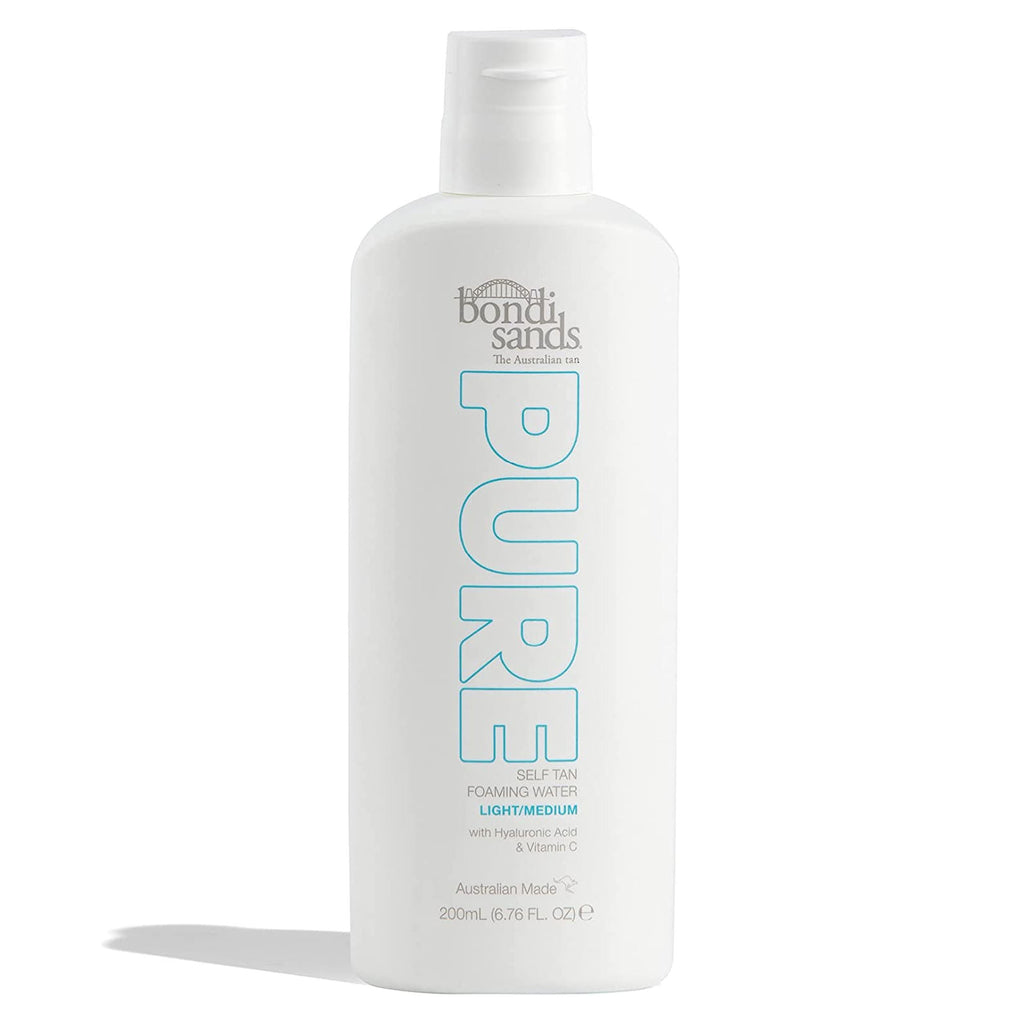Bondi Sands PURE Self Tanning Foaming Water w/ Hyaluronic Acid 200ml (VARIOUS COLOURS)