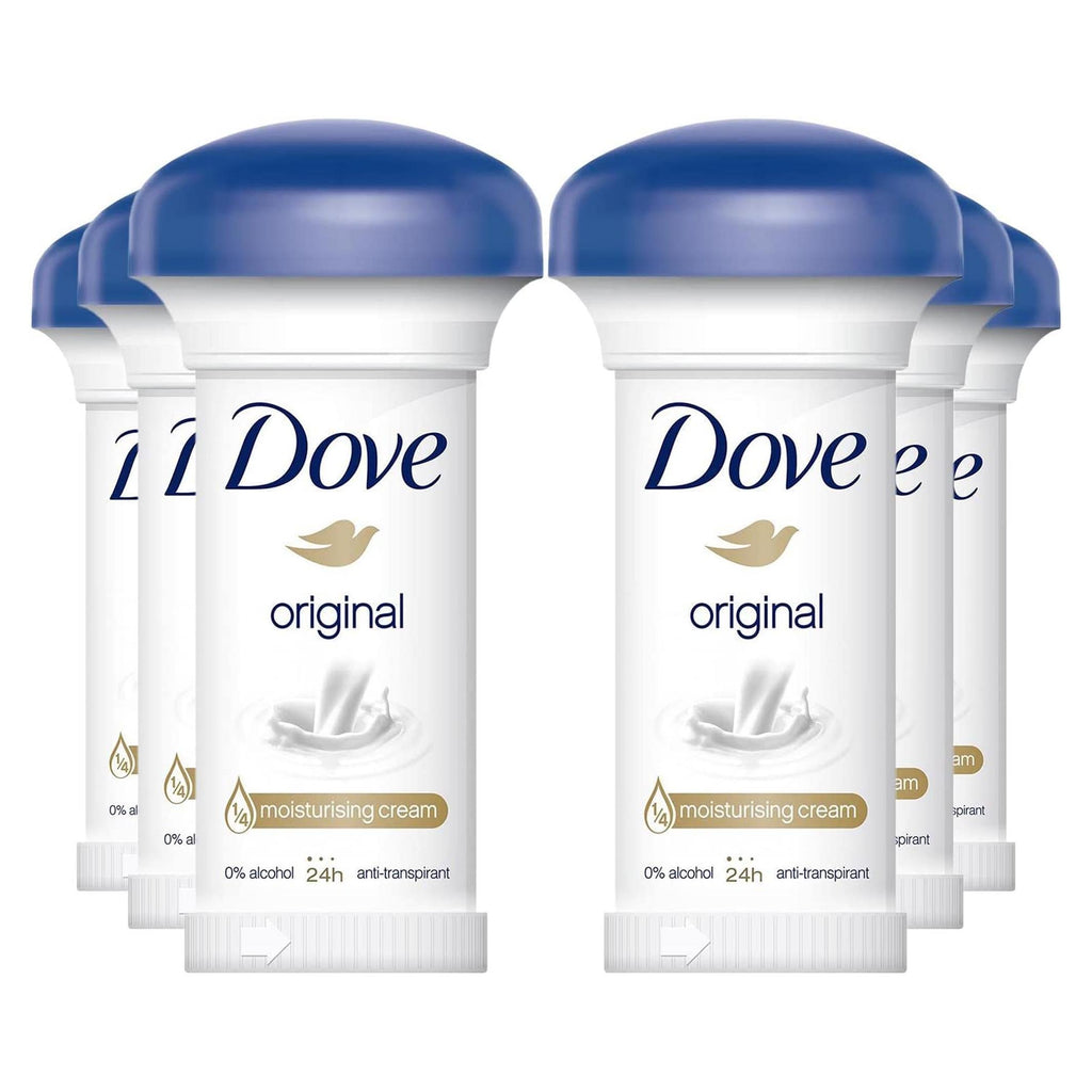 maksimum græsplæne mm Dove Original Moisturising Cream Deodorant 50ml - 6 PACK – LilyLisa.com