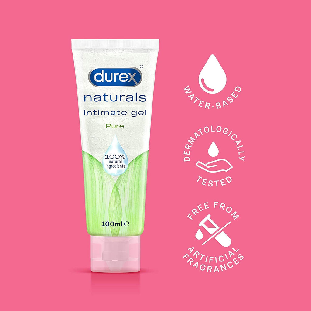 Durex Naturals Intimate Lubricant Gel with 100% Natural Ingredients 100ml