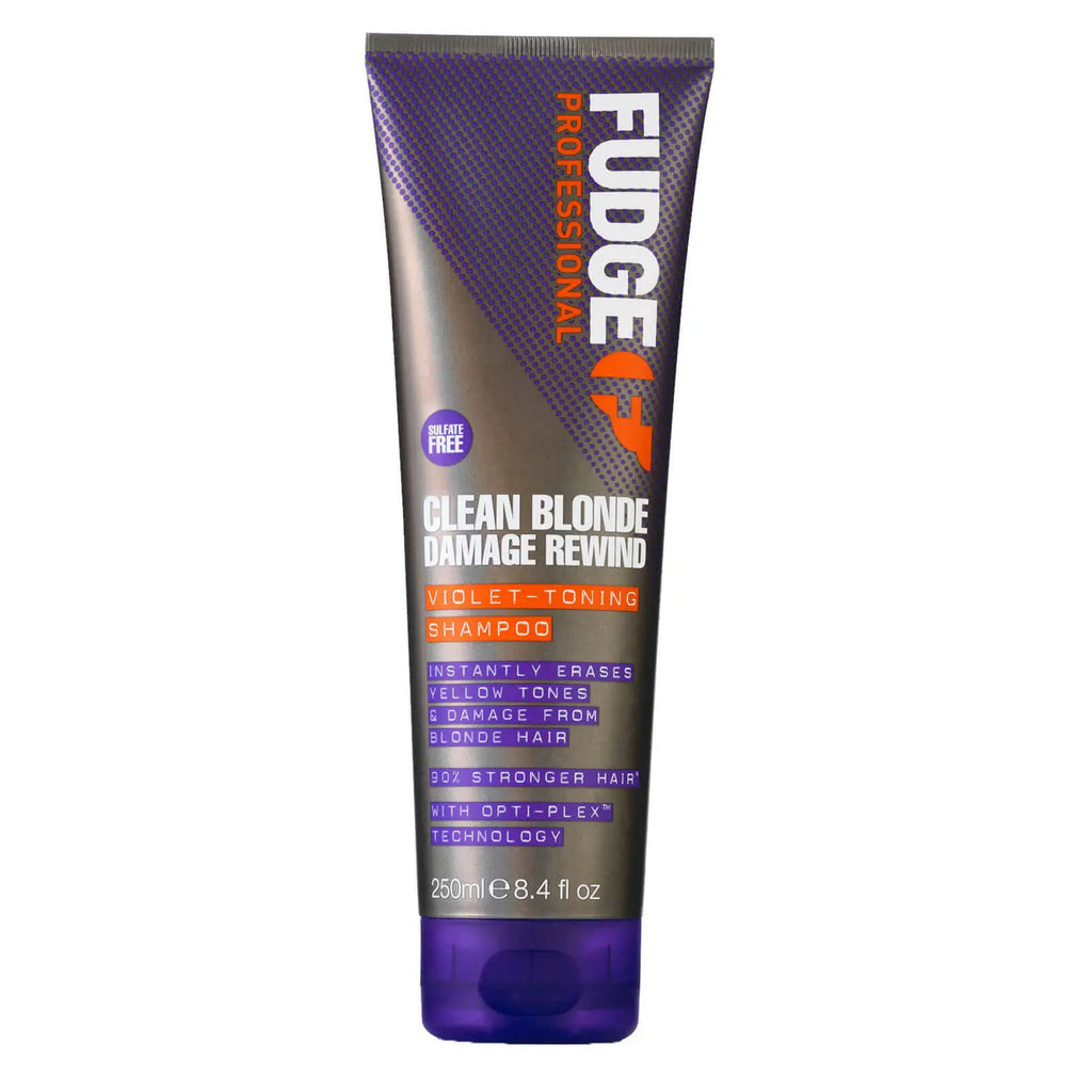 FUDGE CLEAN BLONDE Damage Rewind Violet-Toning Blonde Hair Shampoo 250ml