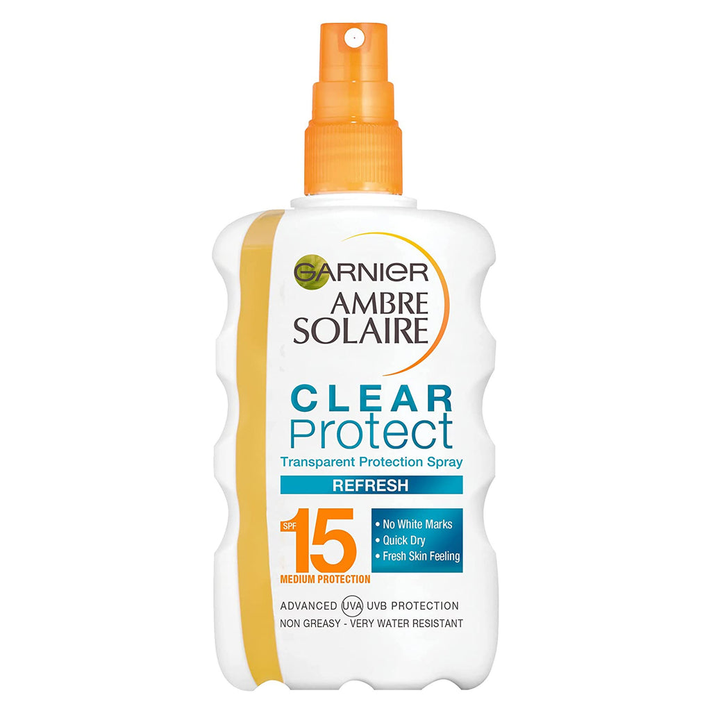 Garnier Ambre Solaire Clear Protect Sun Cream Spray SPF15 200ml