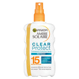 Garnier Ambre Solaire Clear Protect Sun Cream Spray SPF15 200ml