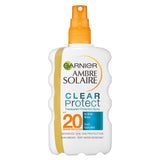 Garnier Ambre Solaire Clear Protect Sun Cream Spray SPF20 200ml