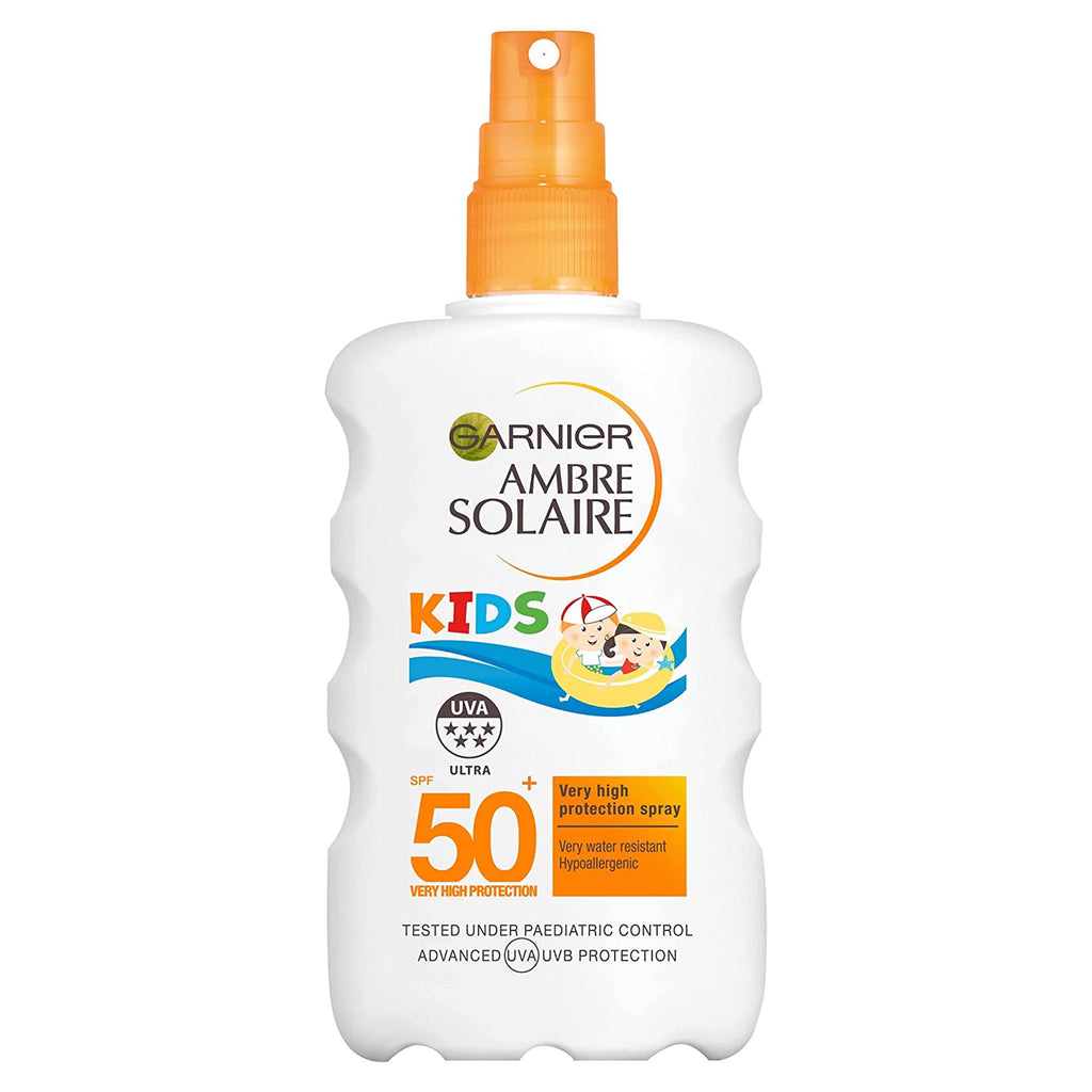 Garnier Ambre Solaire Kids Water Resistant Sun Cream Spray SPF 50 - HIGH PROTECT