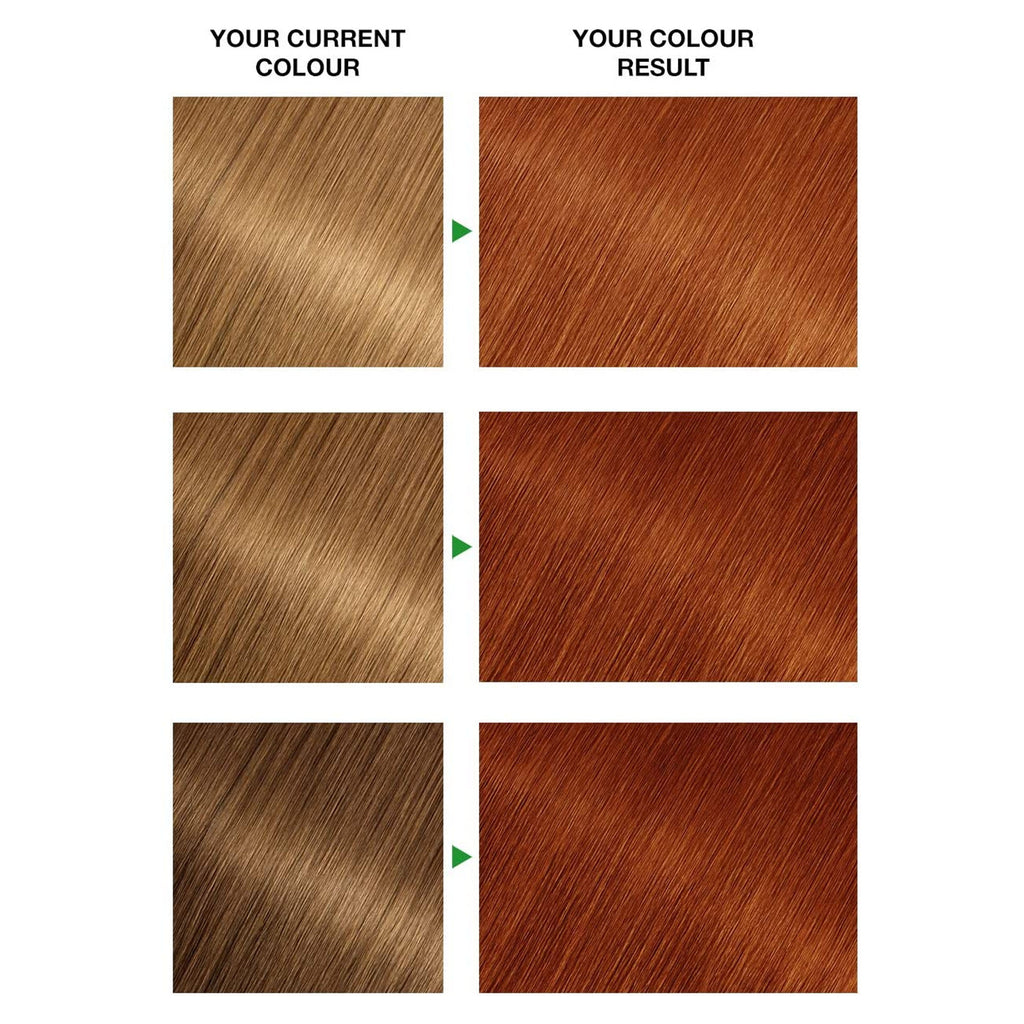 3 PACK - Garnier Nutrisse Creme Nourishing Hair Colour Dye - 5.4 COPPER BROWN