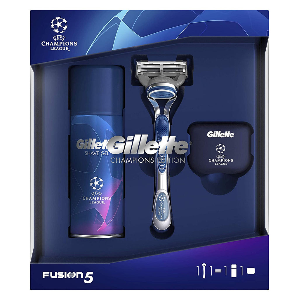 Gillette Razor Box Set Gillette Fusion 5 Gift Set with Shaving Gel 75ml + Razor + Travel Case ...