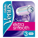 Gillette Venus Swirl Extra Smooth Razor Blades for Women - 3 Refill Blades