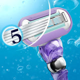 Gillette Venus Extra Smooth Swirl Razor Starter Pack 3 Refill Blades For Women
