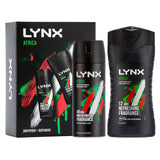 Lynx Africa Duo Body Spray150ml Body Wash 225ml Gift Set