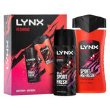 Lynx RECHARGE Duo Body Spray150ml Body Wash 225ml Gift Set