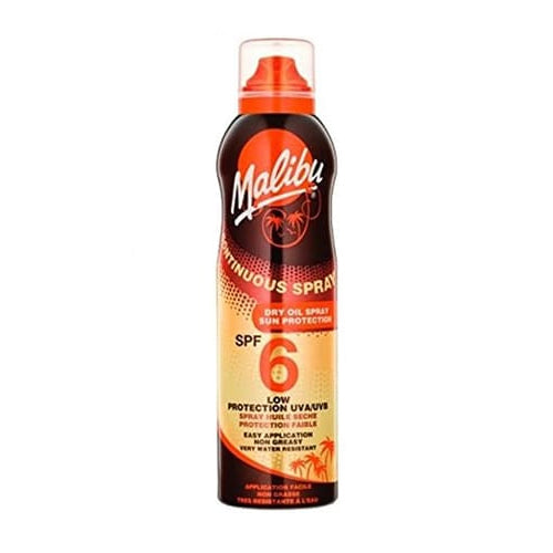 Malibu Sun Protection Water Resistant Continuous Dry Oil Spray - 175ml
