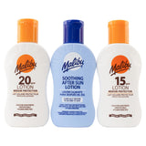 Malibu Sun Travel Essentials Sun Protection SPF 15 SPF 20 & After Sun Lotion