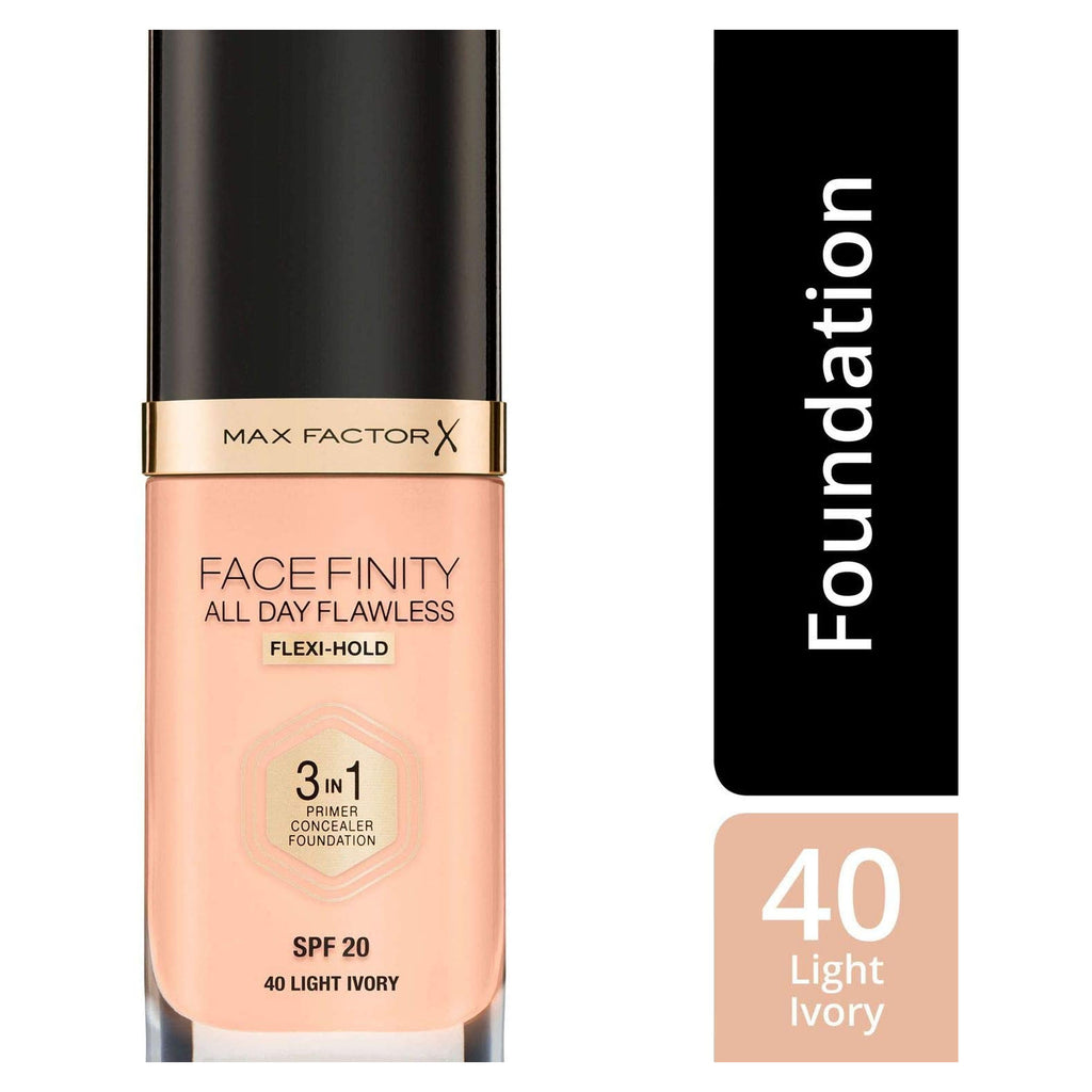 Max Factor Facefinity 3 in 1 Flawless Foundation SPF 20 30ml (VARIOUS SHADES)