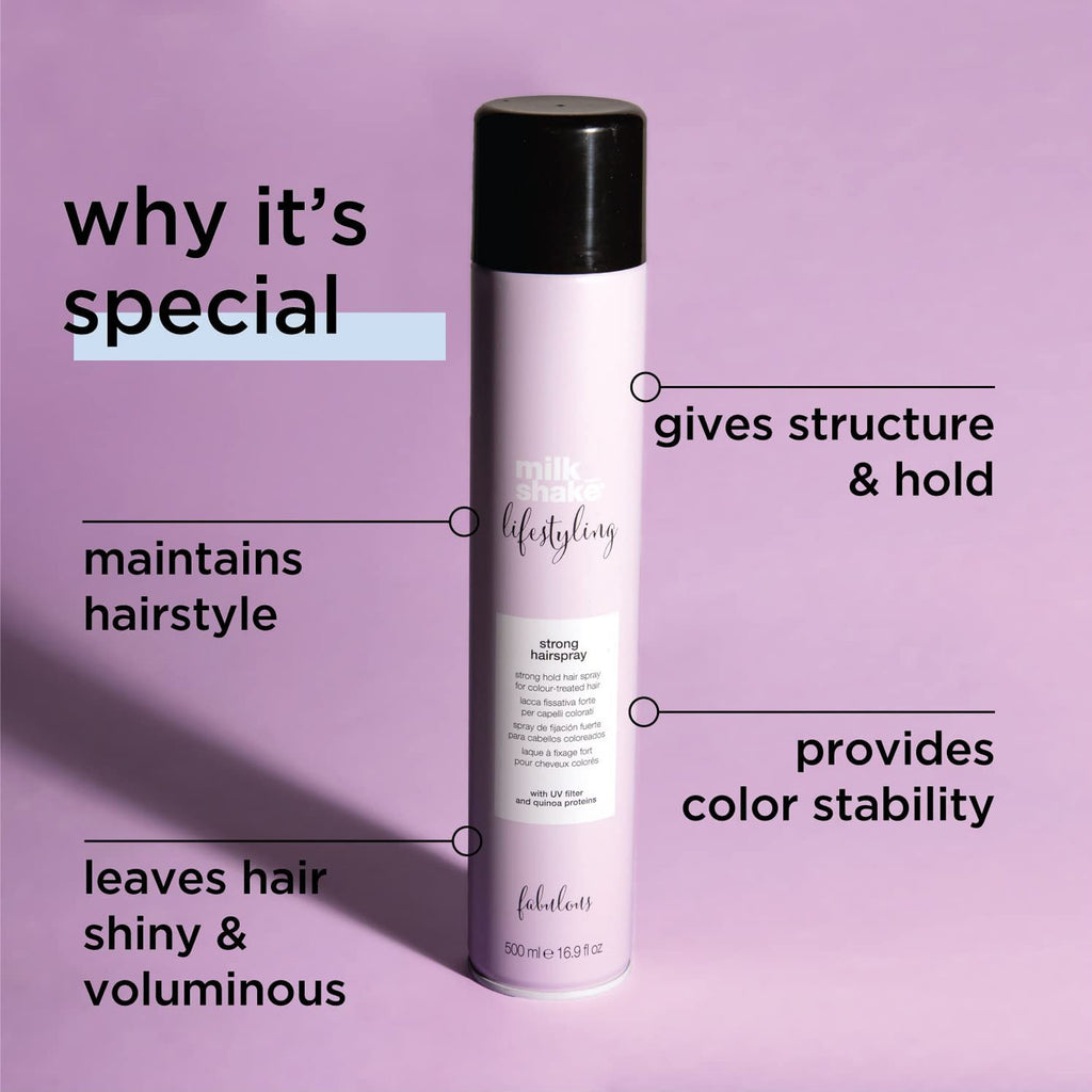 Milk Shake Lifestyling Strong Hold Hair Spray with UK Filter 500ml