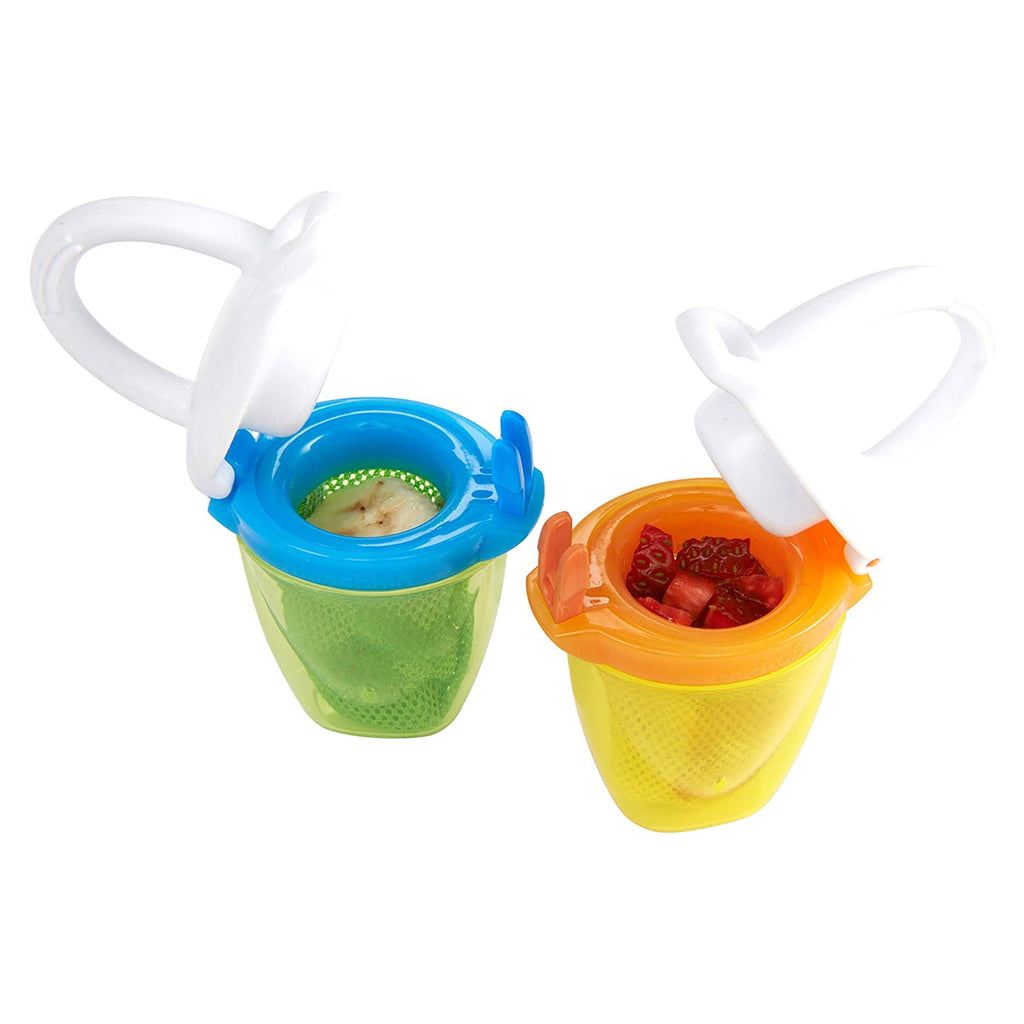 Munchkin Fresh Food Deluxe Baby Feeder with Lid - GREEN - 2 PACK
