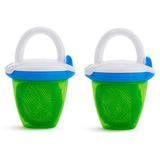 Munchkin Fresh Food Deluxe Baby Feeder with Lid - GREEN - 2 PACK