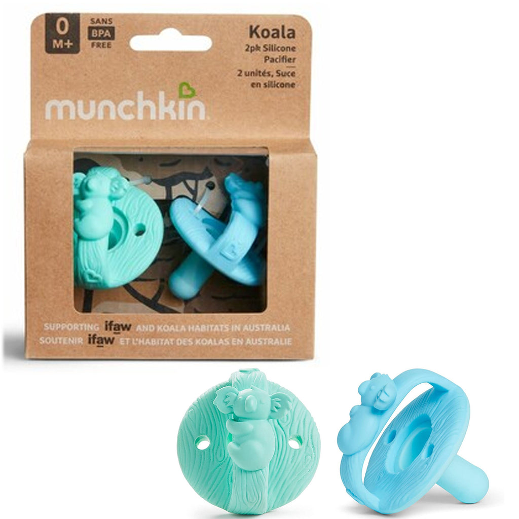 Munchkin Silicon Pacifier Soother - Koala Pack of 2 - BPA Free 0m+