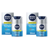 Nivea Men Active Energy REVITALISING FACE CREAM 50ml (2 PACK)
