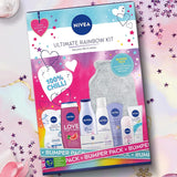 Nivea Ultimate Rainbow Kit Bath and Body 9pc Gift Set with Hot Water Bottle
