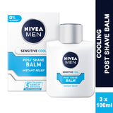 Nivea Men Sensitive COOL Cooling Post Shave Balm 100ml (3 PACK)