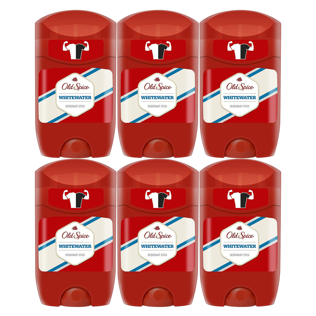 Old Spice Whitewater Deodorant Stick 50ml (6 PACK)