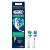 Oral B Electric Tooth Brush Heads - DUAL CLEAN - 2 HEADS