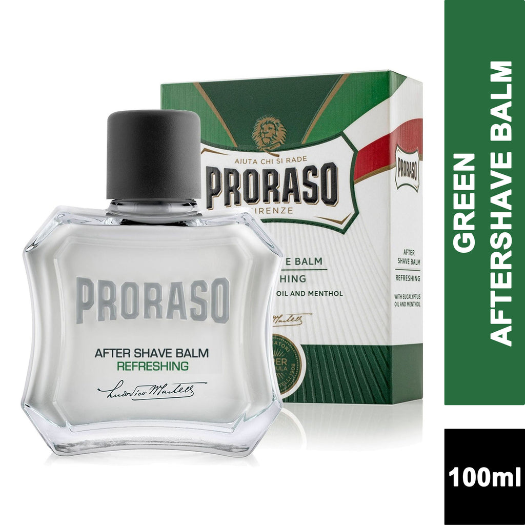 Proraso Aftershave Balm 100ml - with Eucalyptus and Menthol Green Formula