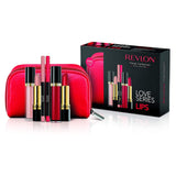 Revlon Love Series Travel Gift Set with Super Lustrous Lipstick Lip Gloss & Lip Liner