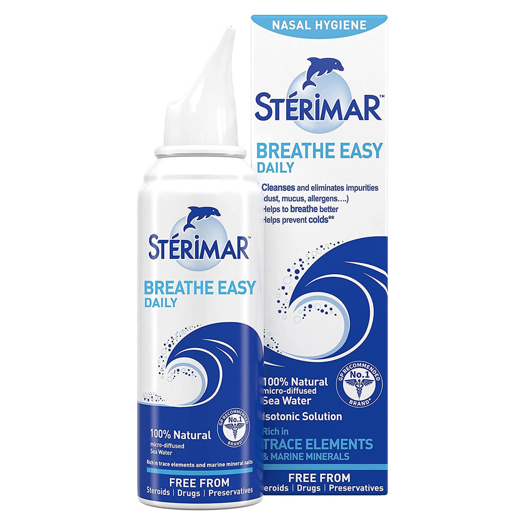 Sterimar Breathe Easy Daily Nasal Hygiene Spray Natural Decongestant 100ml