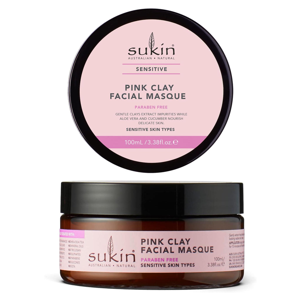 Sukin Natural Sensitive Pink Clay Facial Masque Mask 100ml