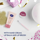 Vaseline Its All Rosy Gift Set with Lip Balm, Hand & Nail Cream and Lip Brush