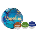 Vaseline Lip Therapy Trio Tin Gift Set - Aloe Vera, Cocoa Butter, Rosy Lips Balm