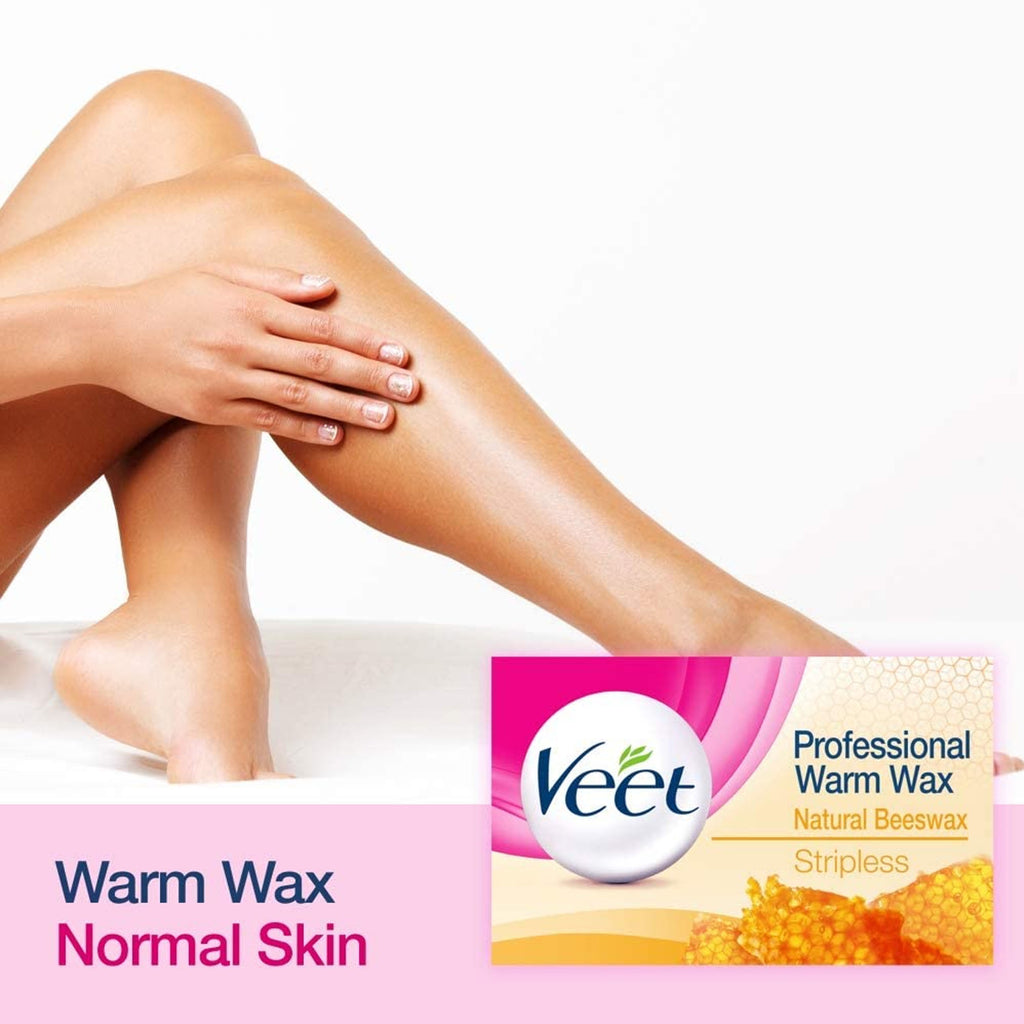 Veet Professional Warm Wax - Natural Beeswax - Stripless 300g